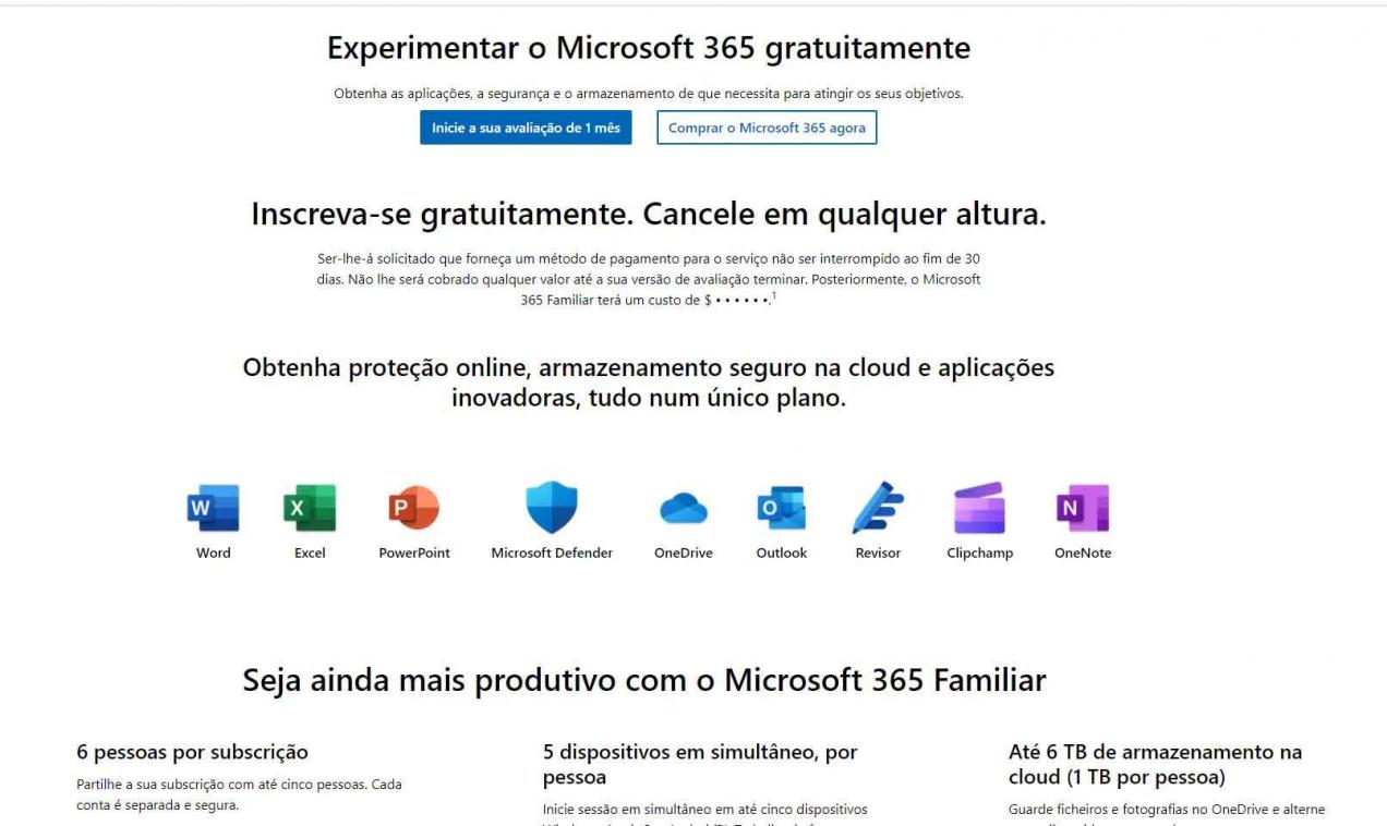 trial do Office 365