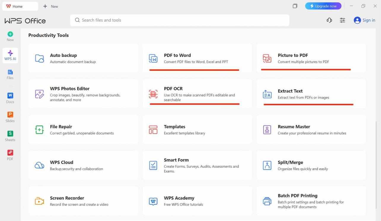 Tampilan WPS Converter