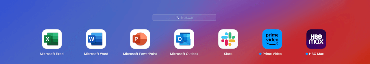 Abre desde el Finder el programa de Office Hogar y Estudiantes 2021 que necesites