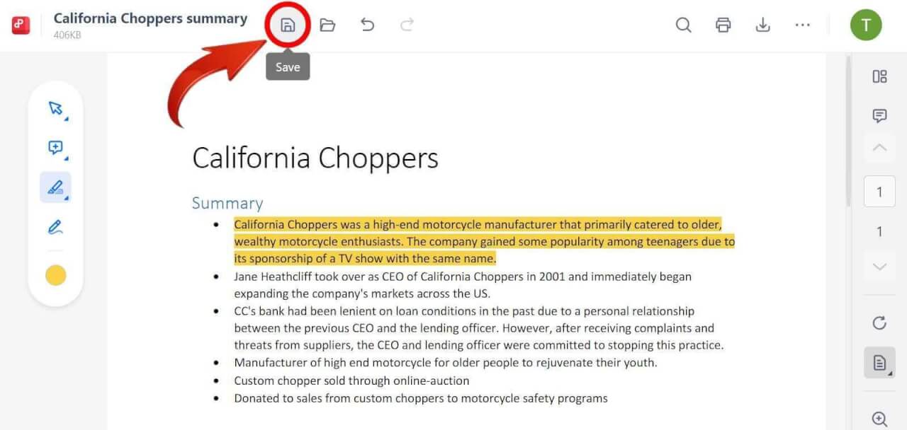 Сохранение PDF с использованием расширения WPS PDF