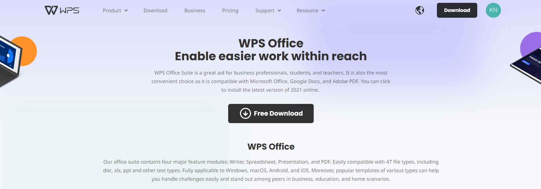 WPS Office website