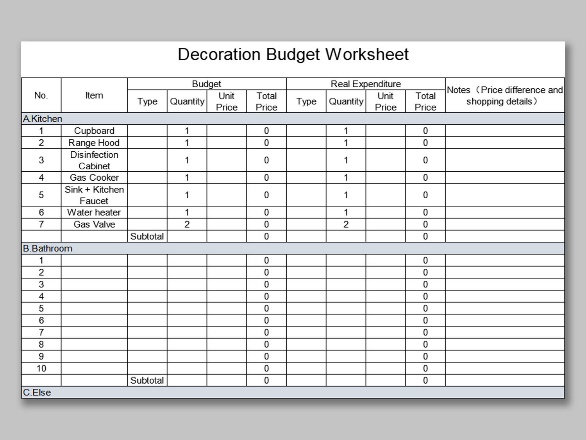 Household budget template excel free download 2022 | WPS Office Academy