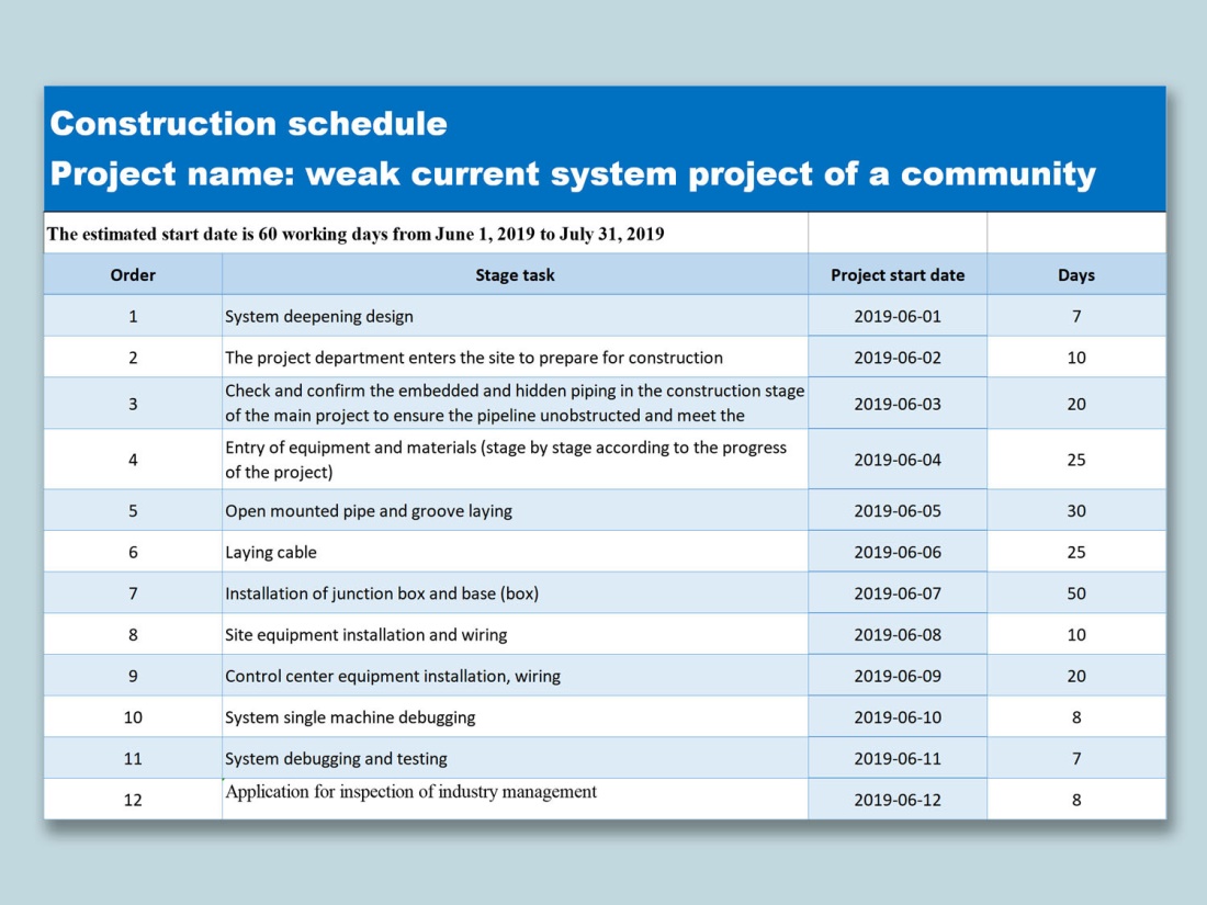 weekly schedule template excel free download 2022 | WPS Office Academy