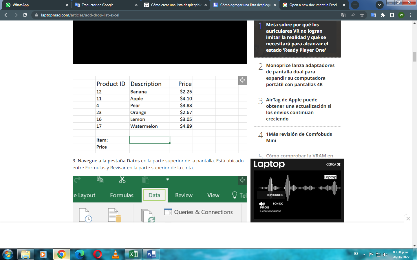 How to add drop down in excel online | WPS Office Academy