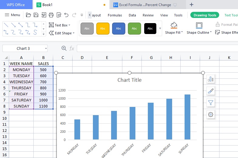 Wps office как сделать диаграмму