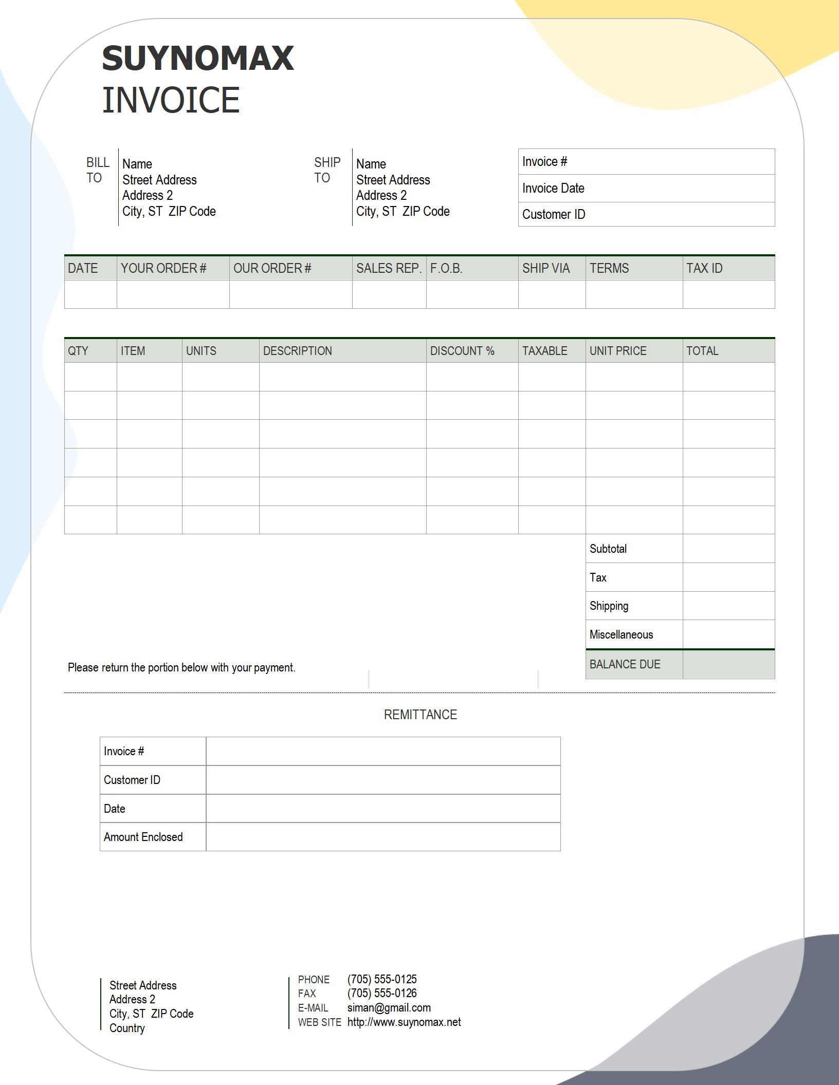 10 Cash Bill Formats in Word Free Download