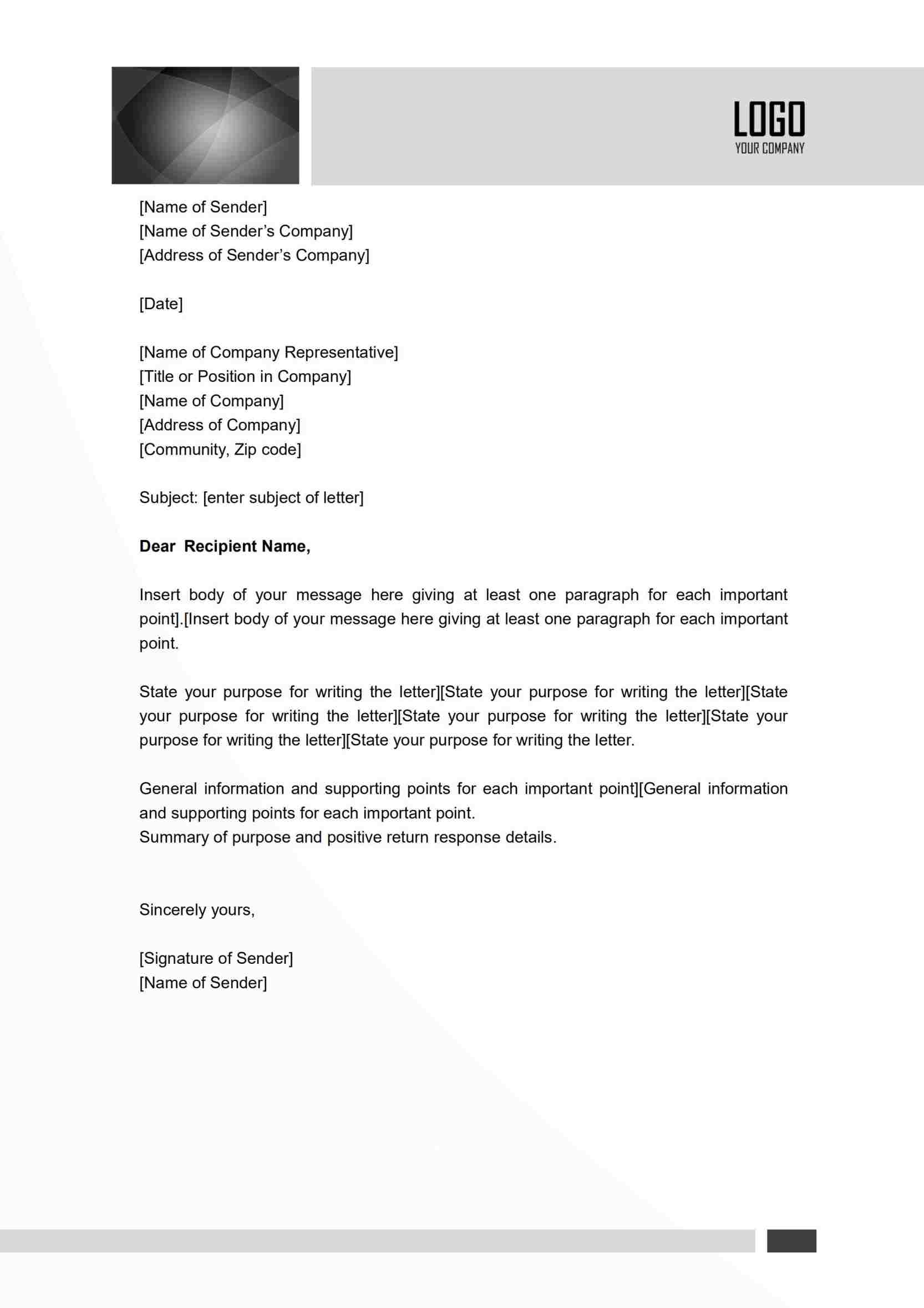 Formal Letter Signature