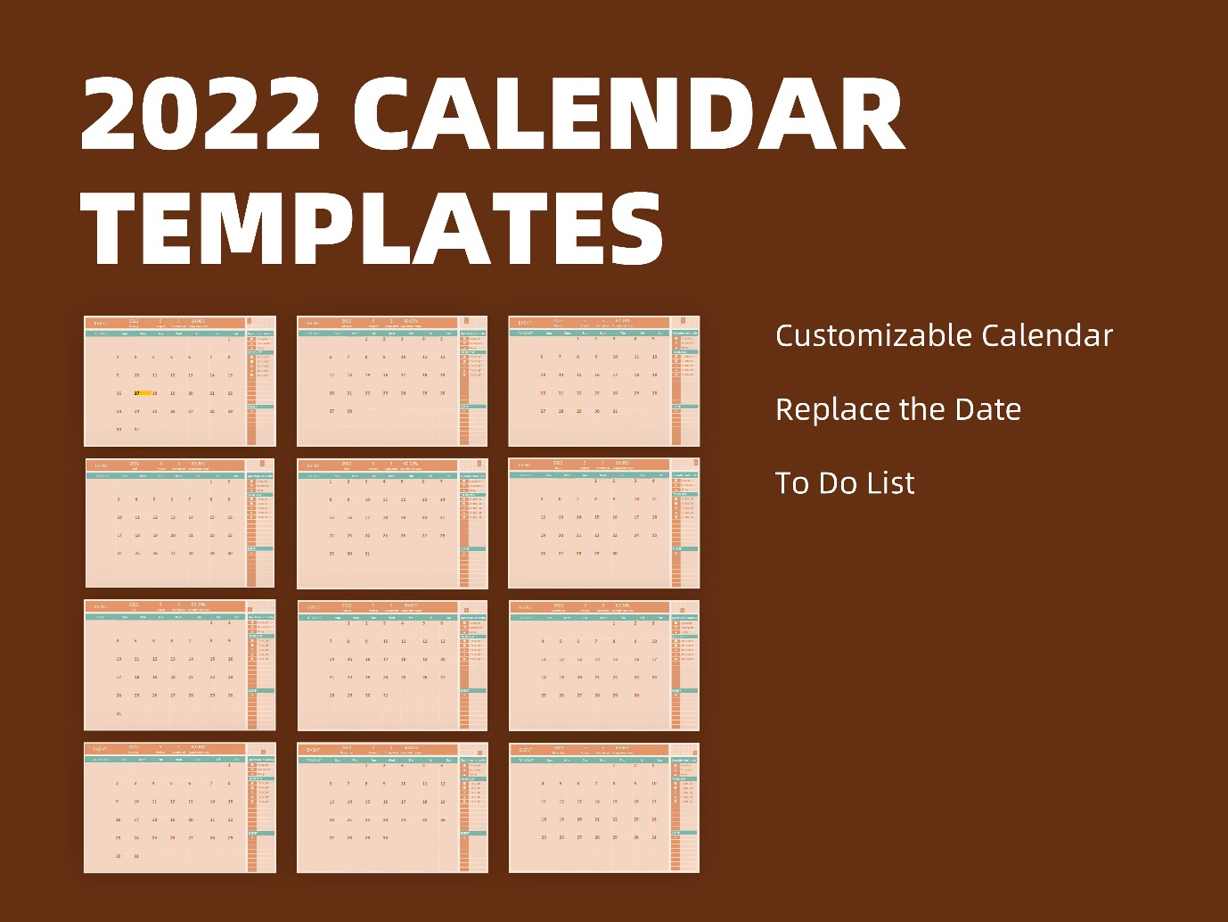 Beautiful 9+ Calendar To-Do List Template Excel | WPS Office Academy