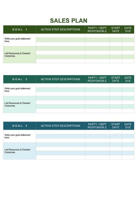 Sales Plan Template Excel Prntbl concejomunicipaldechinu gov co