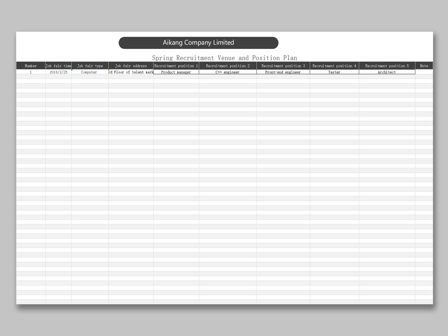 Free Recruiting Metrics Excel Templates for download | WPS Office Academy
