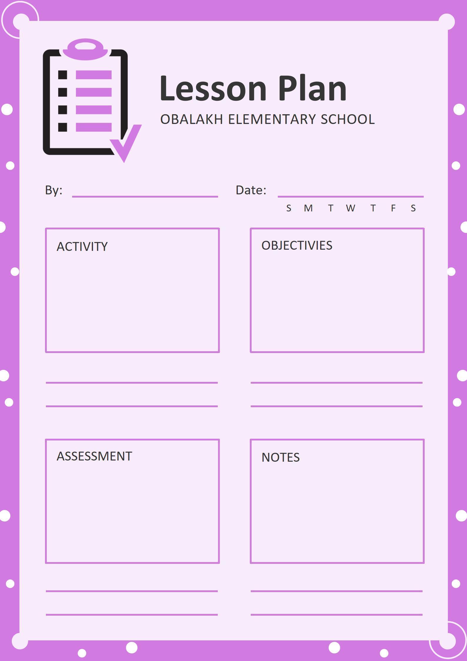 Printable Lesson Plan 7 Free Word Pdf Documents FREE 8+ Sample