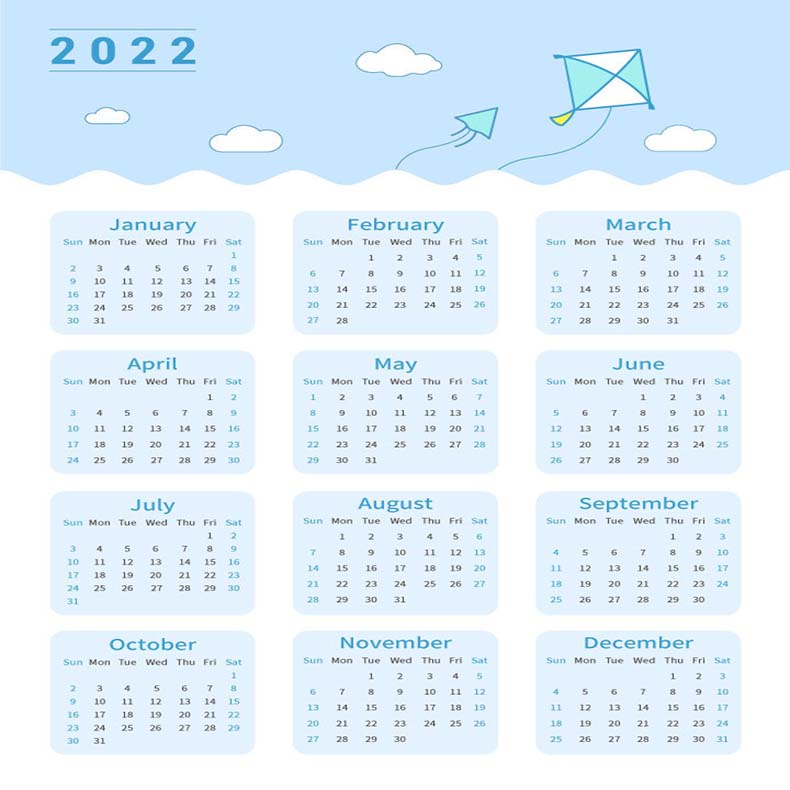 Free Download Simple Word Templates for 2023 Calendar (DOC) | WPS Office  Academy