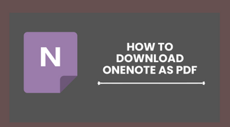 How to Download OneNote as PDF | Multiple Methods