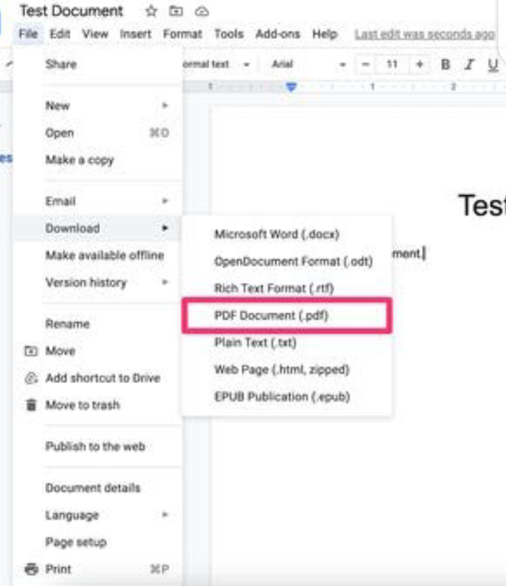 Simple Steps to Download Google Docs as PDF WPS PDF Blog