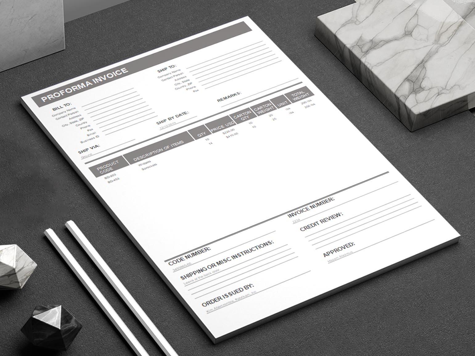 10 Proforma Invoice Format Free Download