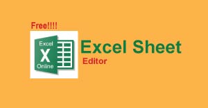 Online Excel Sheet Editor and Download for Free