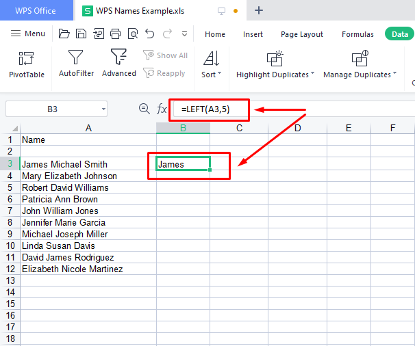left function result left function result