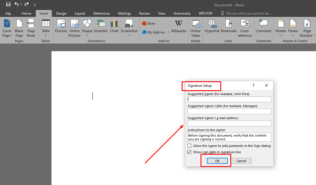 How to insert a signature in Word on Windows& Mac | WPS Office Academy