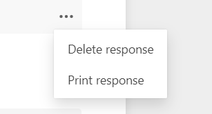  Print response Microsoft Forms