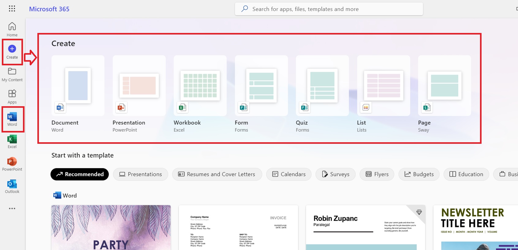 새 문서 만들기