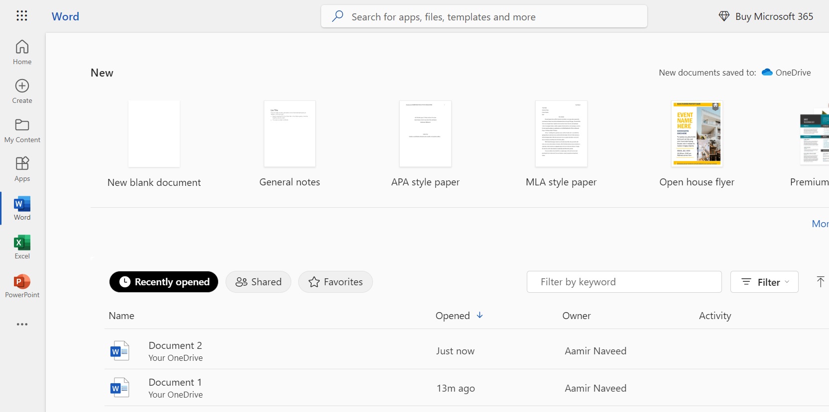 새 문서 만들기