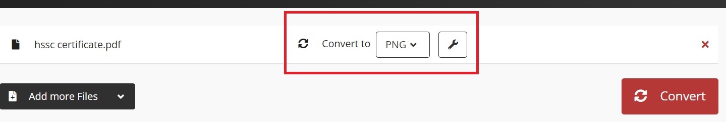 Select the Format
