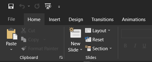 new slide Microsoft PowerPoint