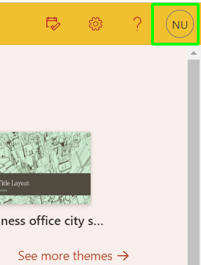 Click on your profile