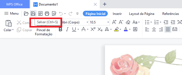 Salvar WPS Office files