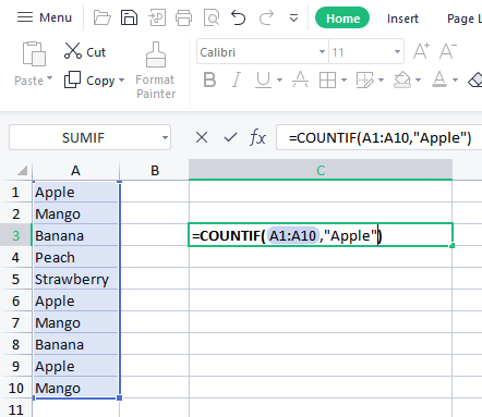 How to use countif in excel (Step-by Step) | WPS Office Academy