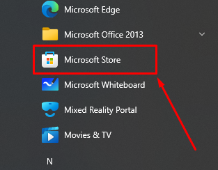 Microsoft store in windows 10
