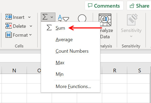 5 Ways to Total a Column in Excel