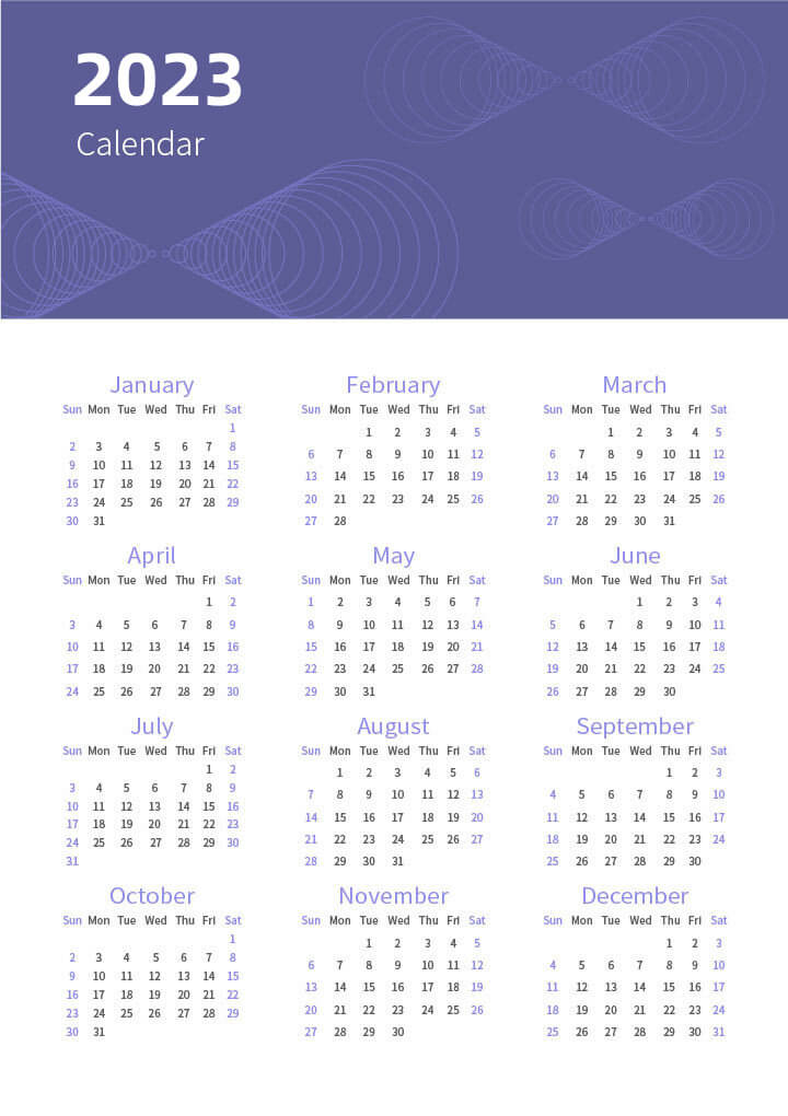 Printable Calendar Template for Word Free Download 2024 | WPS Office Academy