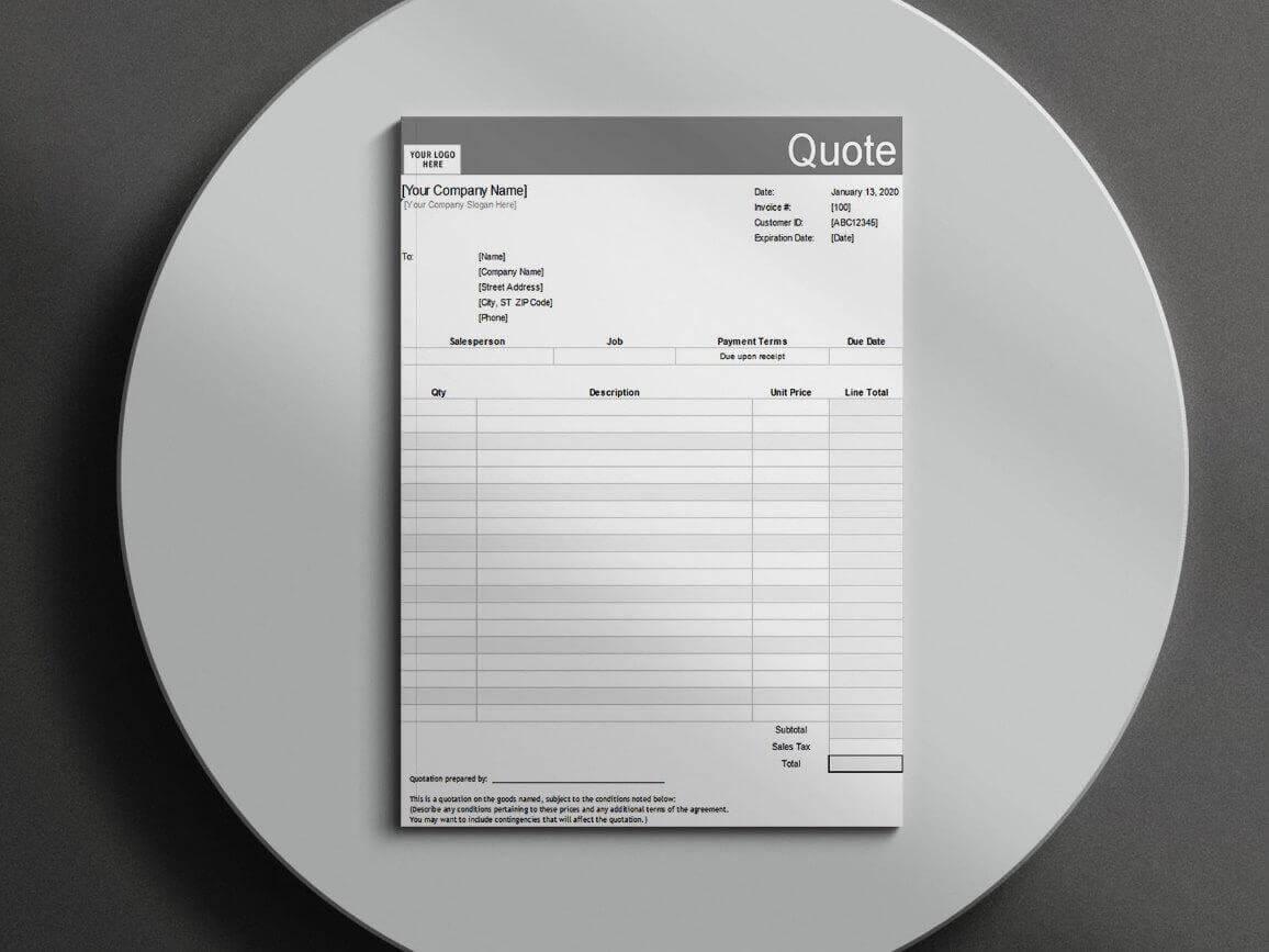 Simple Basic Invoice template