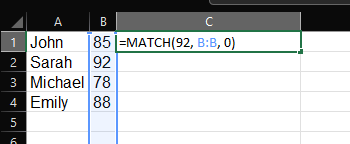 Math formula example