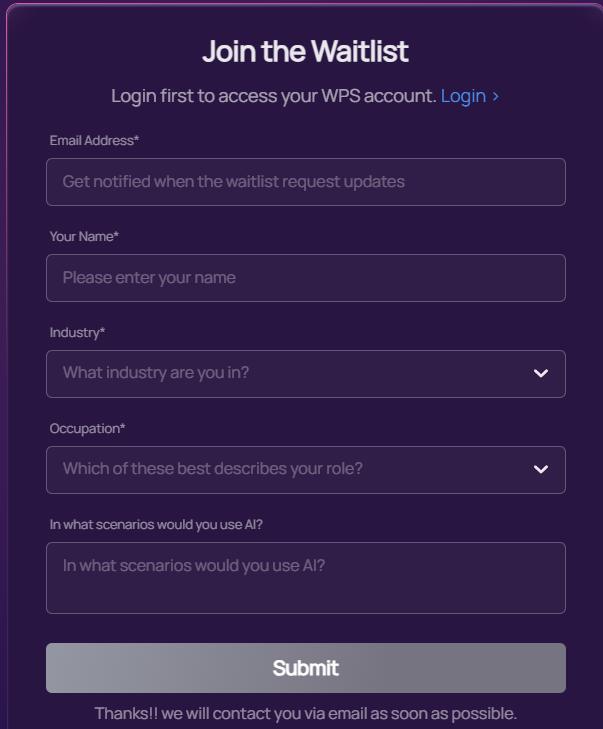 Fill your information