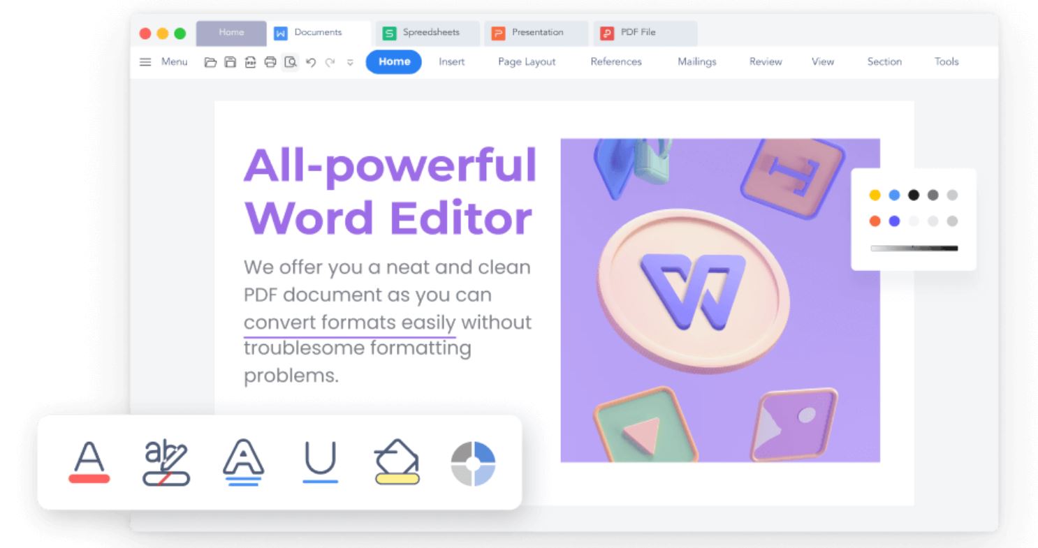WPS Office resembles MS Office