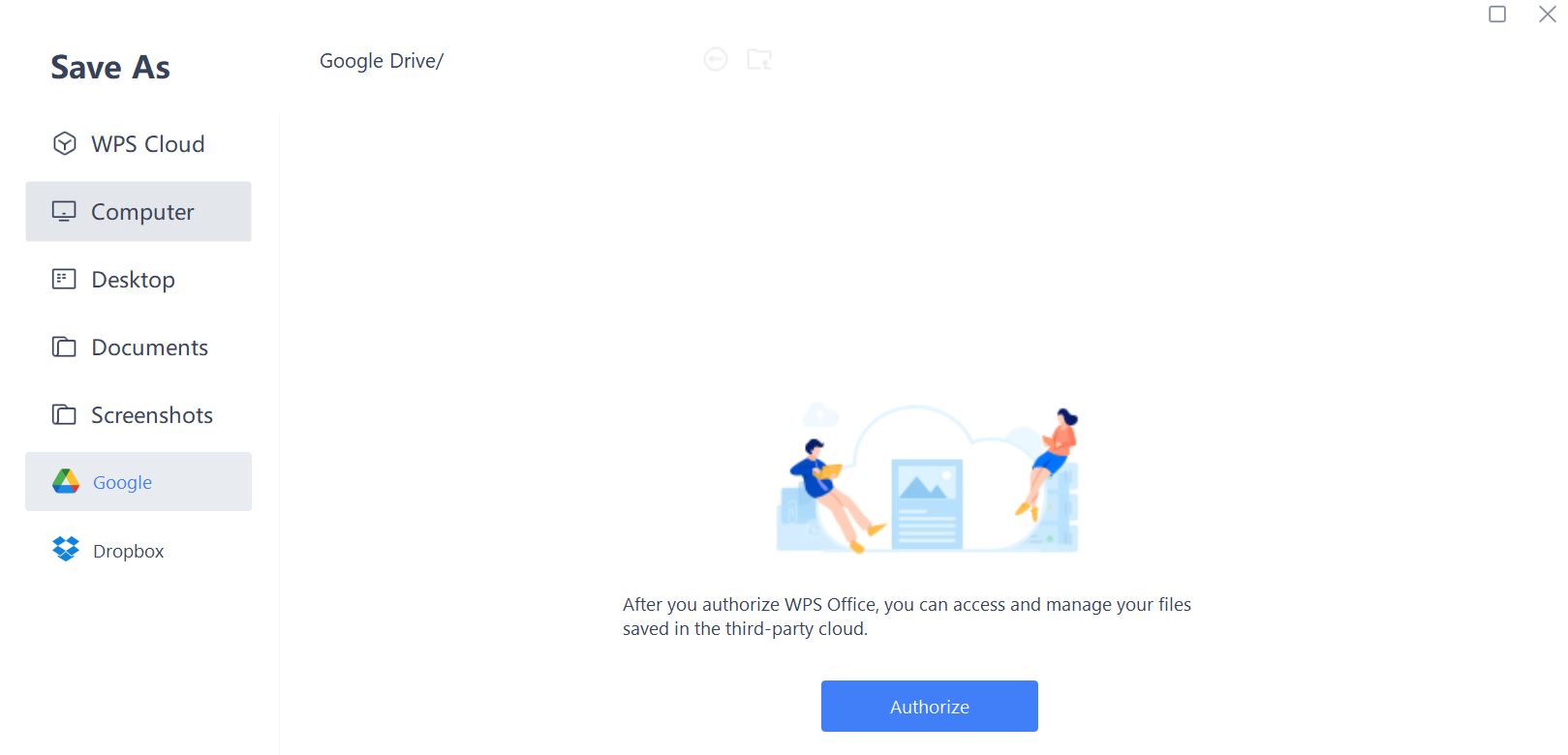 Save to Google Drive