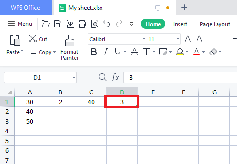 Indirect function in WPS Excel