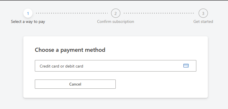 payment details