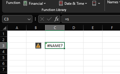 #NAME? error.