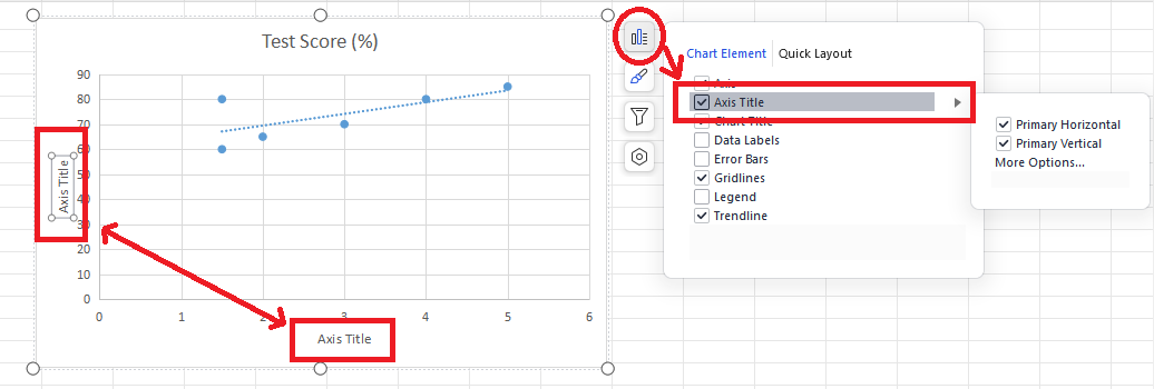 WPS Office Scatter plot axis