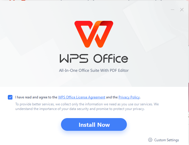  WPS Office Install now