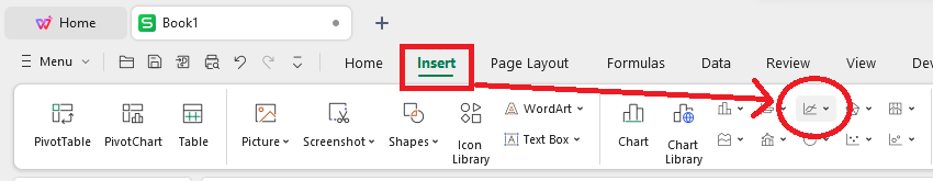 WPS Office insert tab