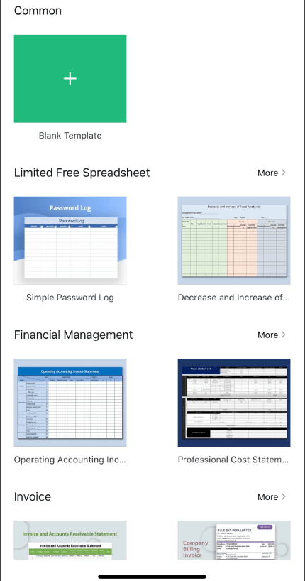 Creat or pick a template