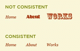 Use a consistent design