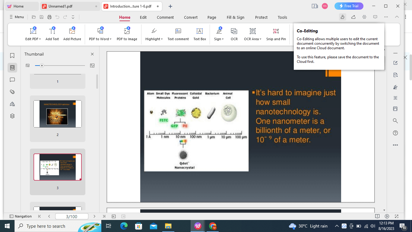 co-editing options in WPS