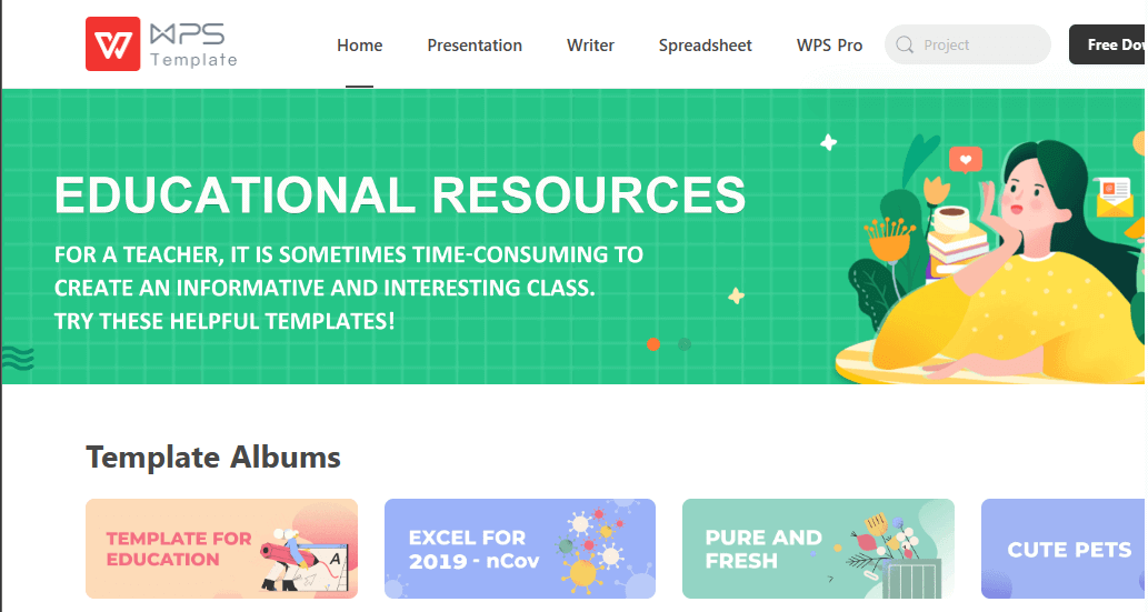 WPS template store