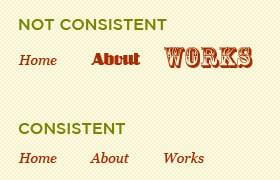 Use a consistent design
