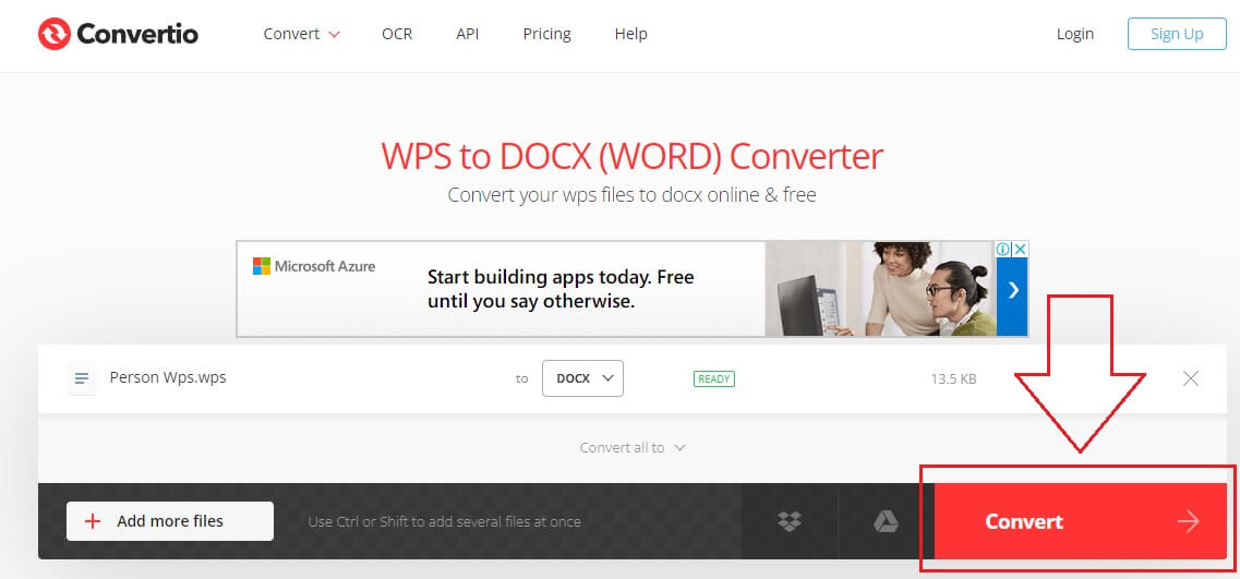 Click the Convert Button